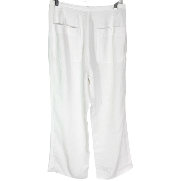 Vince Hemp Drawstring Tie Front White Pants Size S - Picture 8 of 14